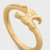 Bague asymétrique Triomphe en laiton avec finition dorée Bague asymétrique Triomphe en laiton avec finition dorée