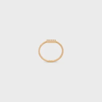 Bague CELINE Line en or jaune et diamants
