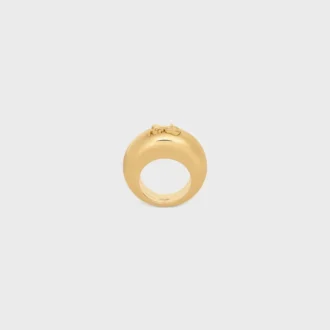 Bague CELINE Sulky en laiton avec finition dorée