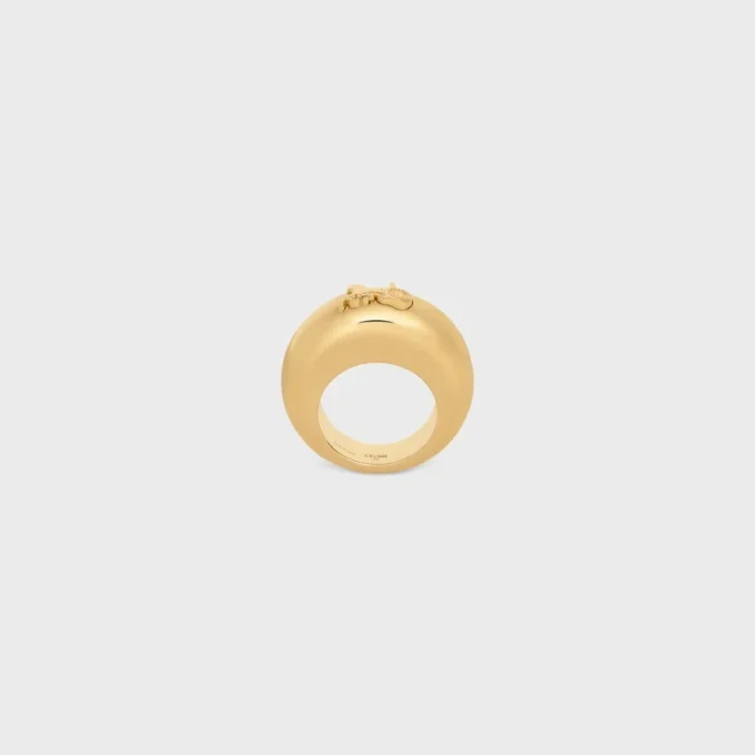 Bague CELINE Sulky en laiton avec finition dorée Bague CELINE Sulky en laiton avec finition dorée
