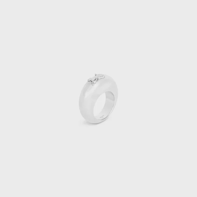 Bague CELINE Sulky en laiton avec finition rhodiée Bague CELINE Sulky en laiton avec finition rhodiée