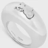 Bague CELINE Sulky en laiton avec finition rhodiée Bague CELINE Sulky en laiton avec finition rhodiée