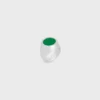 Bague chevalière Triomphe en vernis et laiton avec finition rhodiée Bague chevalière Triomphe en vernis et laiton avec finition rhodiée