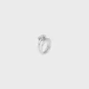 Bague double nœud en laiton avec finition rhodiée Bague double nœud en laiton avec finition rhodiée