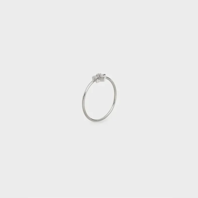 Bague Etoile CELINE en or blanc et diamant