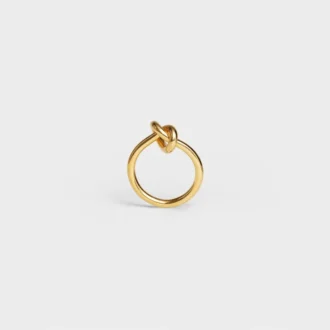 Bague Knot en laiton avec finition dorée