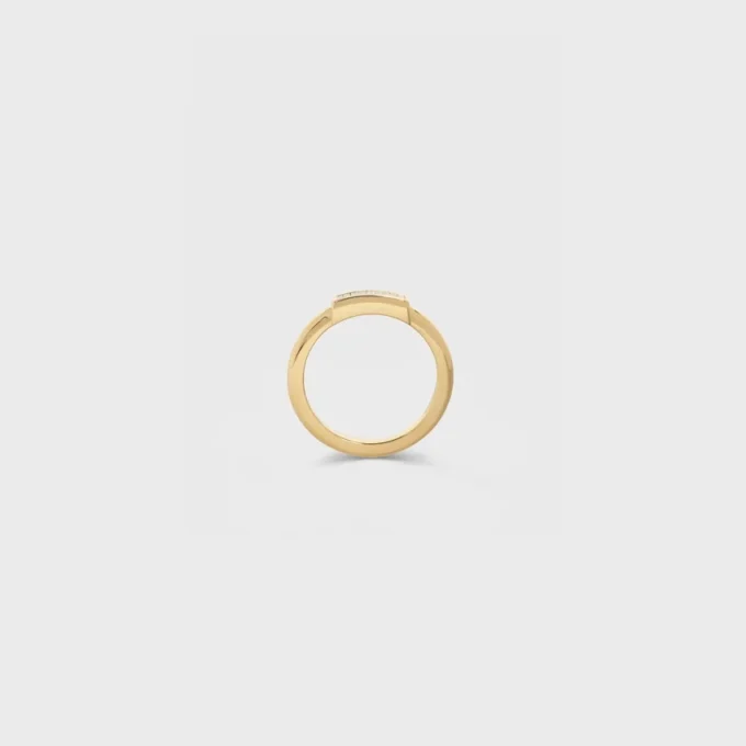 Bague Système en or jaune et diamants
