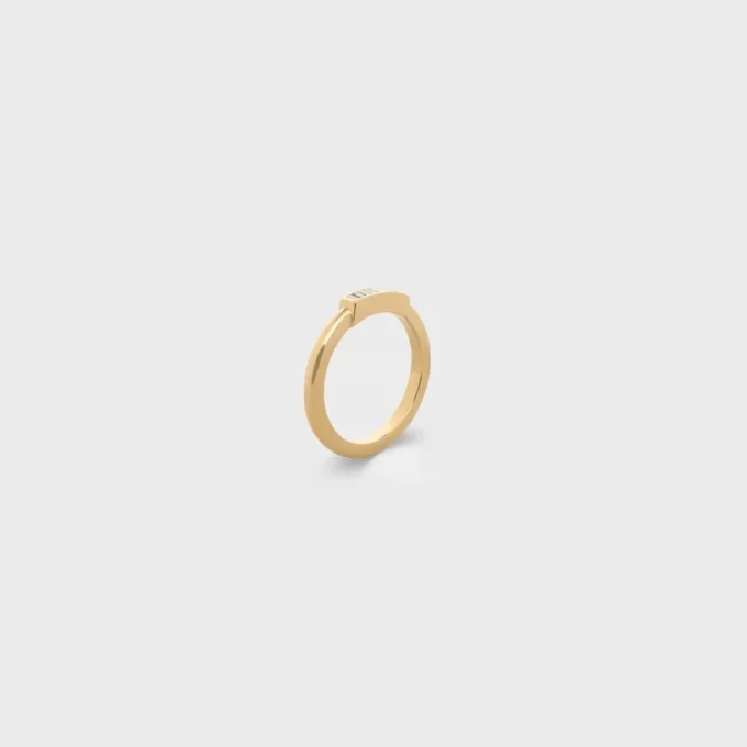 Bague Système en or jaune et diamants