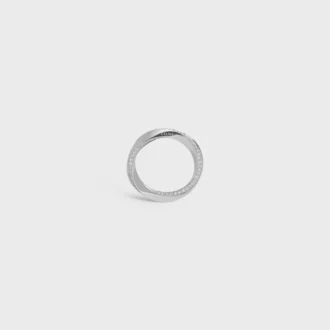 Bague Torsion en or blanc et diamants