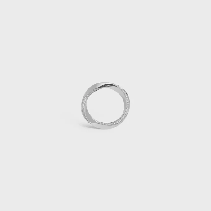 Bague Torsion en or blanc et diamants Bague Torsion en or blanc et diamants