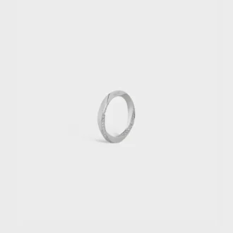 Bague Torsion en or blanc et diamants