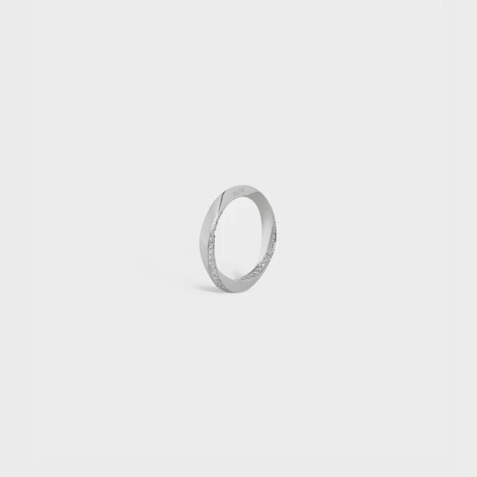 Bague Torsion en or blanc et diamants Bague Torsion en or blanc et diamants