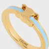 Bague Triomphe en émail et laiton avec finition dorée Bague Triomphe en émail et laiton avec finition dorée