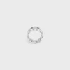 Bague Triomphe Gourmette en laiton avec finition rhodiée Bague Triomphe Gourmette en laiton avec finition rhodiée