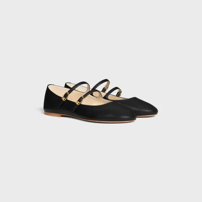Ballerines CELINE à double bride en cuir d’agneau Ballerines CELINE à double bride en cuir d’agneau