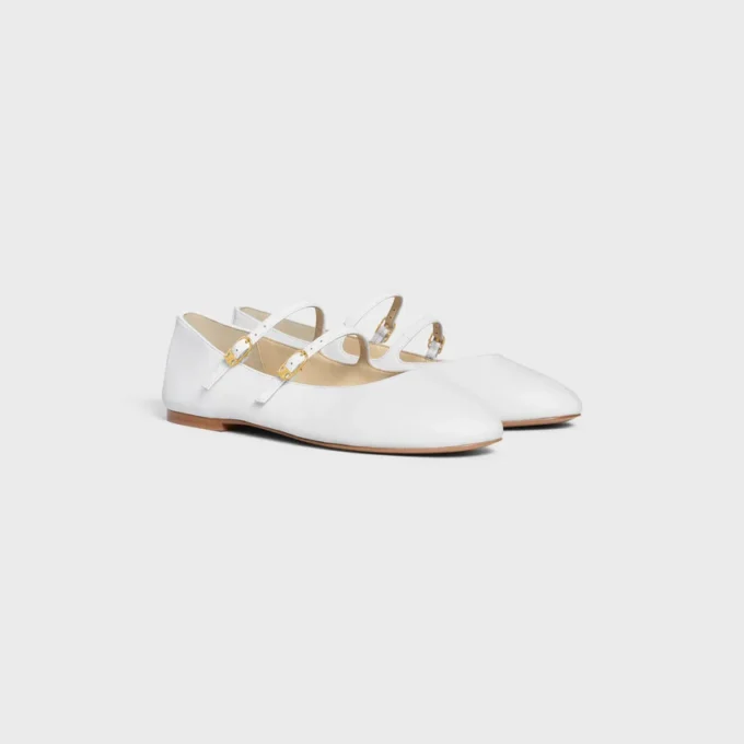 Ballerines CELINE à double bride en cuir d’agneau Ballerines CELINE à double bride en cuir d’agneau