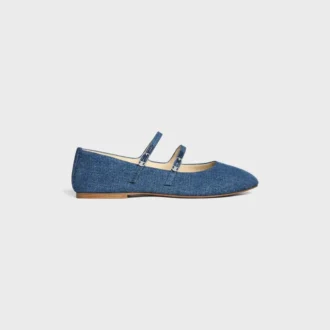 Ballerines CELINE à double bride en denim