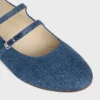 Ballerines CELINE à double bride en denim Ballerines CELINE à double bride en denim