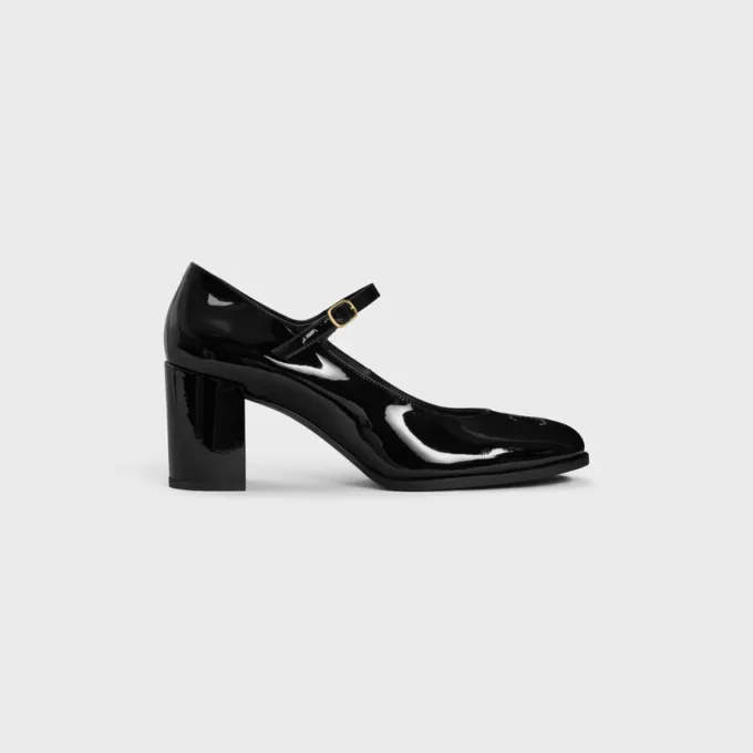 Ballerines CELINE Lily Triomphe perforées en cuir de veau verni Ballerines CELINE Lily Triomphe perforées en cuir de veau verni