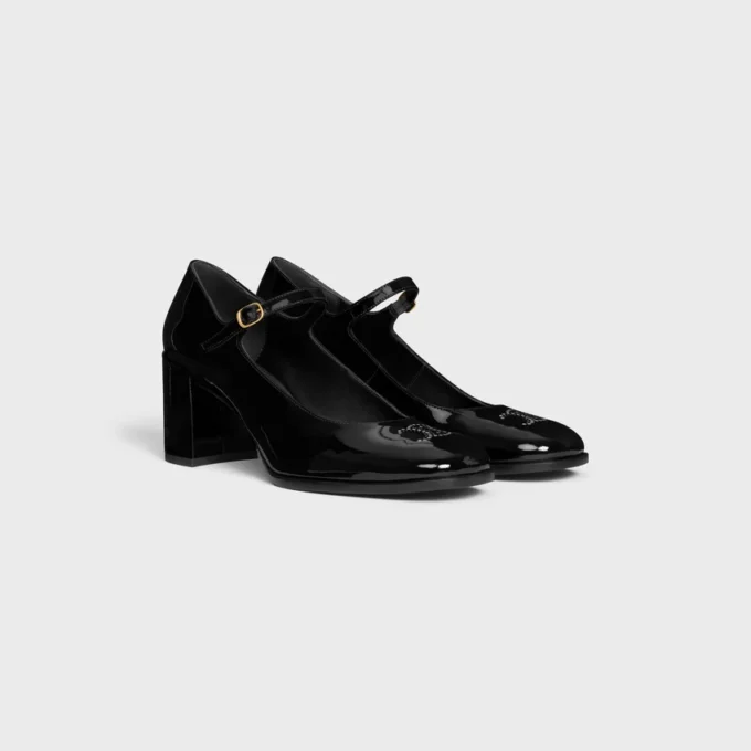Ballerines CELINE Lily Triomphe perforées en cuir de veau verni Ballerines CELINE Lily Triomphe perforées en cuir de veau verni
