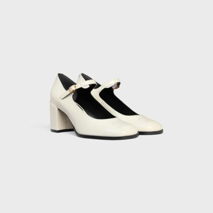Ballerines CELINE Lily Triomphe perforées en cuir de veau verni Ballerines CELINE Lily Triomphe perforées en cuir de veau verni