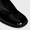 Ballerines CELINE Lily Triomphe perforées en cuir de veau verni Ballerines CELINE Lily Triomphe perforées en cuir de veau verni