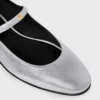 Ballerines City en cuir d’agneau laminé Ballerines City en cuir d’agneau laminé