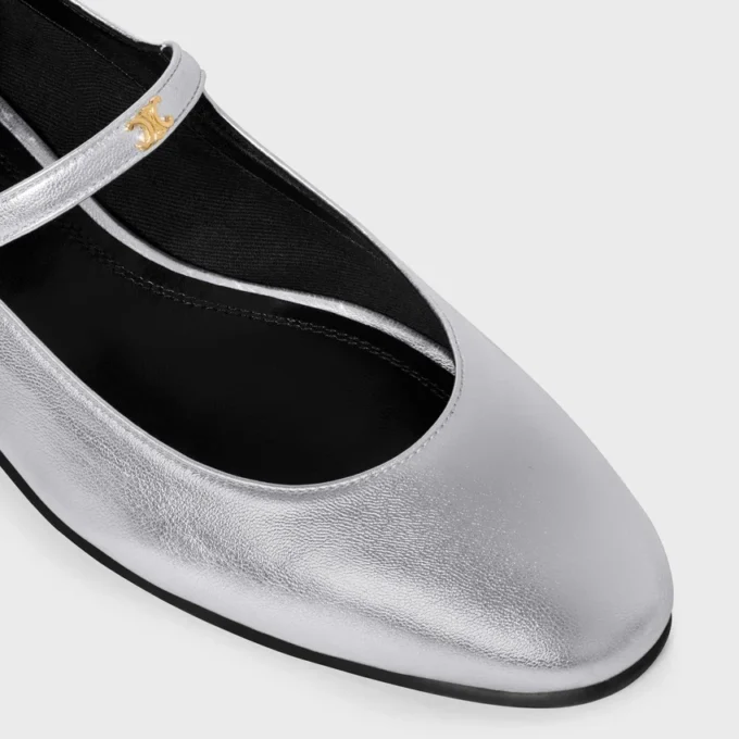 Ballerines City en cuir d’agneau laminé Ballerines City en cuir d’agneau laminé