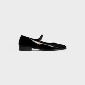 Ballerines City en cuir de veau brillant