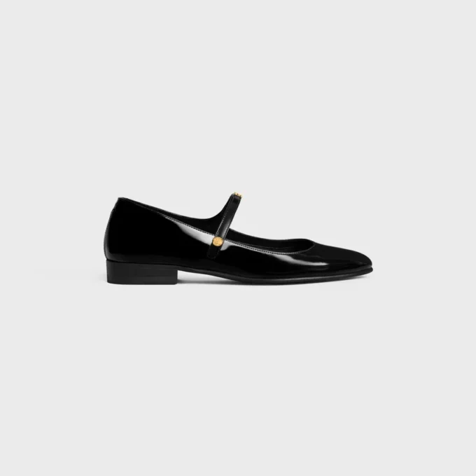 Ballerines City en cuir de veau brillant Ballerines City en cuir de veau brillant