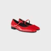 Ballerines City en cuir de veau brillant