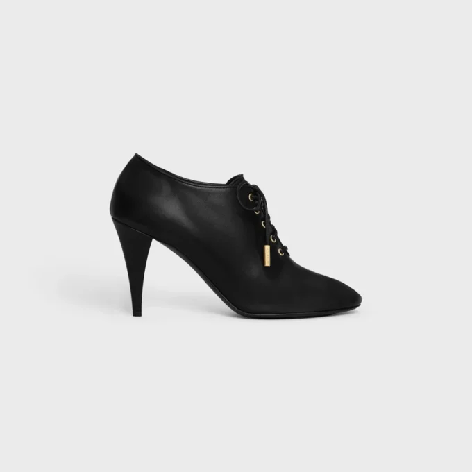 Ballerines à talons et lacets Oxford souples en cuir de veau – Tannage végétal Ballerines à talons et lacets Oxford souples en cuir de veau – Tannage végétal