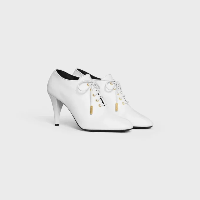 Ballerines à talons et lacets Oxford souples en cuir de veau – Tannage végétal Ballerines à talons et lacets Oxford souples en cuir de veau – Tannage végétal