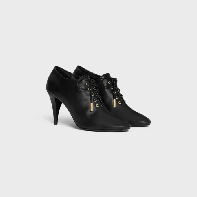 Ballerines à talons et lacets Oxford souples en cuir de veau – Tannage végétal Ballerines à talons et lacets Oxford souples en cuir de veau – Tannage végétal