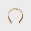 Bandeau CELINE Chains en soie et cuir de veau