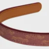 Bandeau fin CELINE Toile Triomphe en cuir d’agneau et Toile Triomphe Bandeau fin CELINE Toile Triomphe en cuir d’agneau et Toile Triomphe