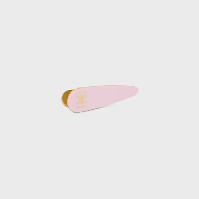 Barrette CELINE en laiton avec finition dorée, acier et zamak Barrette CELINE en laiton avec finition dorée, acier et zamak