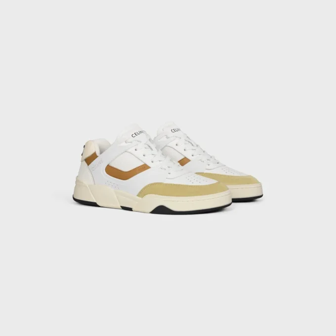 Baskets Ct-09 en cuir de veau, cuir de veau suédé et mesh
