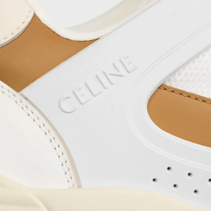 Baskets Ct-09 en cuir de veau, cuir de veau suédé et mesh