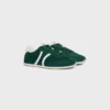 Baskets à lacets basses CELINE Jogger avec motif Triomphe en cuir de veau suédé et cuir de veau