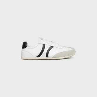 Baskets à lacets basses CELINE Jogger en cuir de veau et daim