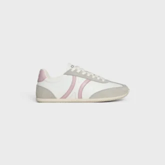 Baskets à lacets basses CELINE Jogger en cuir de veau et daim