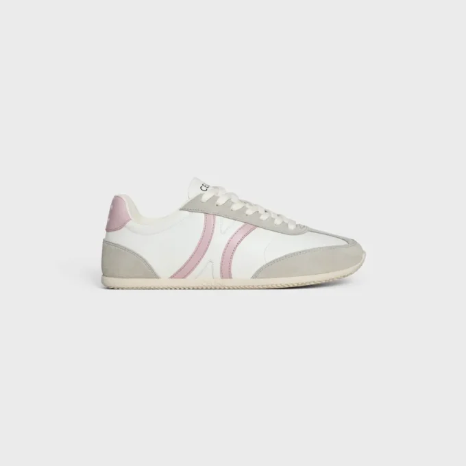 Baskets à lacets basses CELINE Jogger en cuir de veau et daim Baskets à lacets basses CELINE Jogger en cuir de veau et daim
