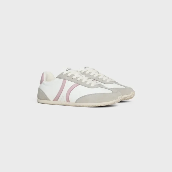 Baskets à lacets basses CELINE Jogger en cuir de veau et daim Baskets à lacets basses CELINE Jogger en cuir de veau et daim