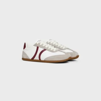 Baskets à lacets basses CELINE Jogger en cuir de veau et daim