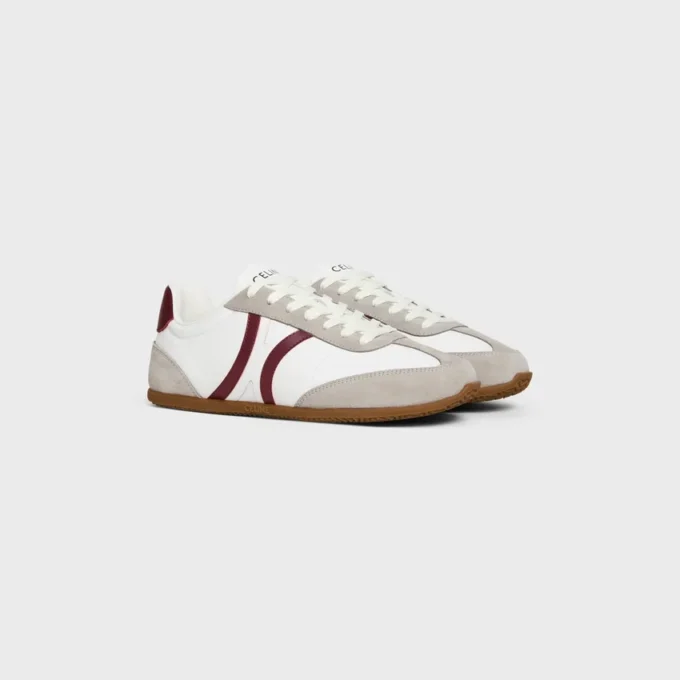 Baskets à lacets basses CELINE Jogger en cuir de veau et daim Baskets à lacets basses CELINE Jogger en cuir de veau et daim