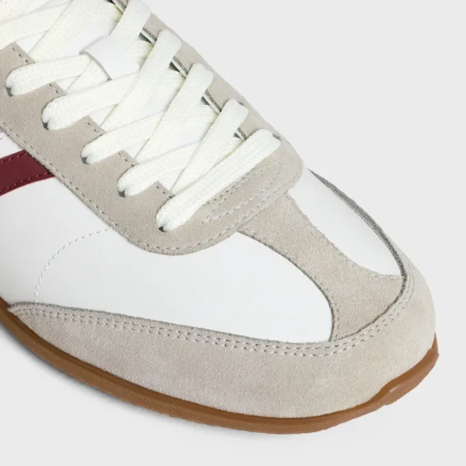 Baskets à lacets basses CELINE Jogger en cuir de veau et daim Baskets à lacets basses CELINE Jogger en cuir de veau et daim