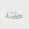 Baskets à lacets basses CELINE Trainer Ct-09 en cuir de veau et mesh