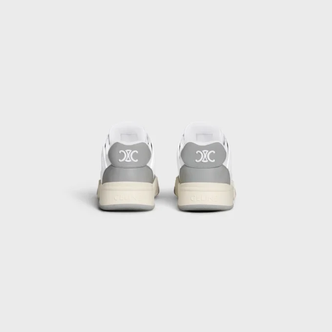 Baskets à lacets basses CELINE Trainer Ct-09 en cuir de veau et mesh
