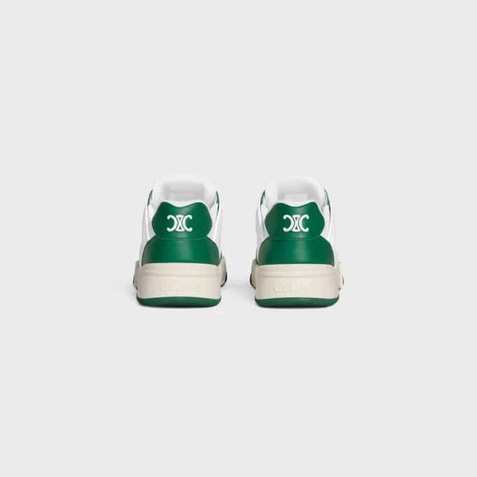 Baskets à lacets basses CELINE Trainer Ct-09 en cuir de veau et mesh Baskets à lacets basses CELINE Trainer Ct-09 en cuir de veau et mesh